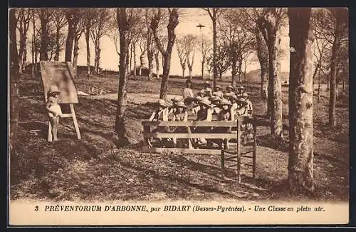 AK Bidart /Basses-Pyrénées, Préventorium d`Arbonne, Une Classe en plein air