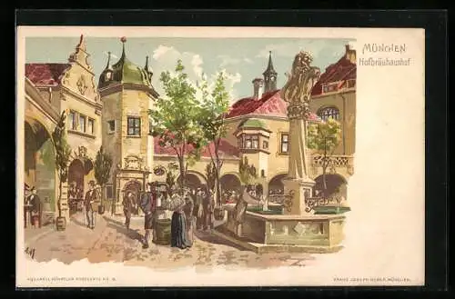 Lithographie München, Hofbräuhaushof