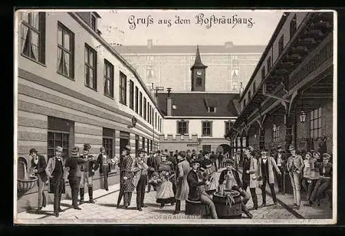 Lithographie München, Münchner Hofbräuhaus