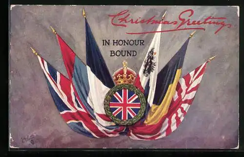 AK In Honour Bound, Propaganda, Flaggen, Entente