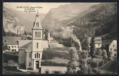 AK Le Dévouly /Hautes-Alpes, St-Disdier, Vue generale