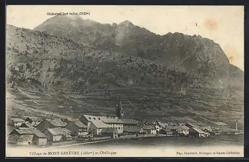 AK Mont-Genèvre, Village et Obelisque