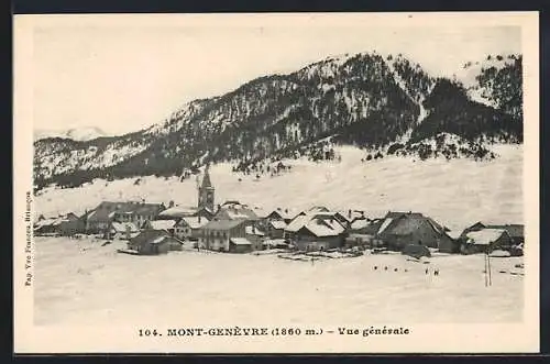 AK Mont-Genèvre, Vue generale, l`hiver