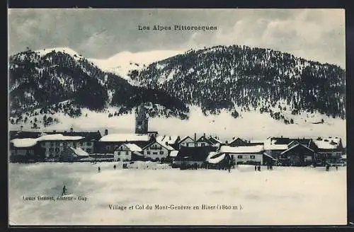 AK Mont-Genèvre, Village et Col en Hiver