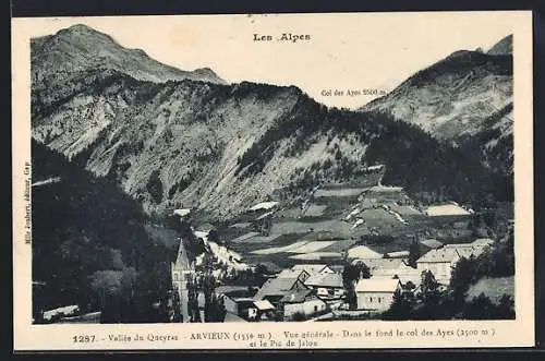 AK Avieux /Vallée du Queyras, Vue generale, Col des Ayes