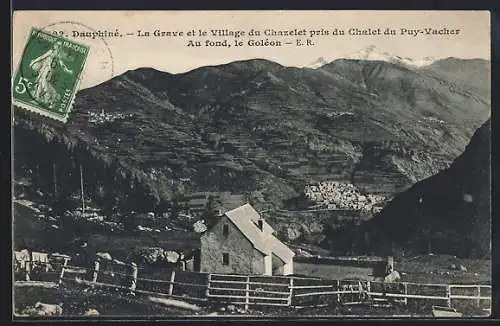 AK La Grave /Dauphiné, La Grave et le Village du Chazelet