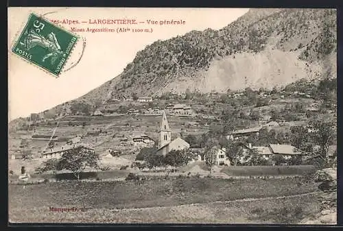 AK Largentière /Alpes, Vue generale, Mines Argentifères