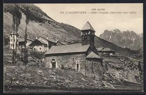 AK L`Argentière /Alpes, Chapelle Saint-Jean