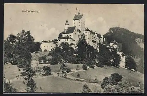AK Hohenaschau, Blick auf das Schloss