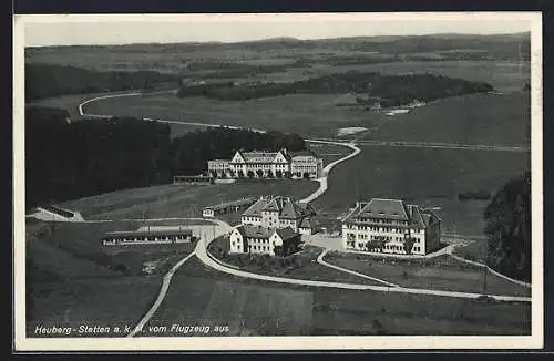 AK Heuberg-Stetten a.k. M., Teilansicht vom Flugzeug aus