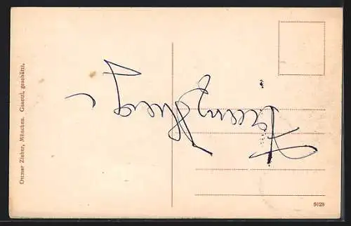 AK München, Königliche Anatomie mit Strassenpartie