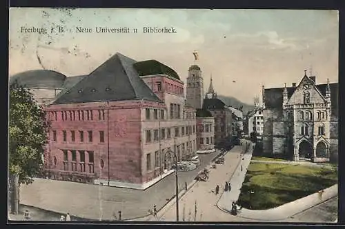 AK Freiburg / Breisgau, Neue Universität & Bibliothek