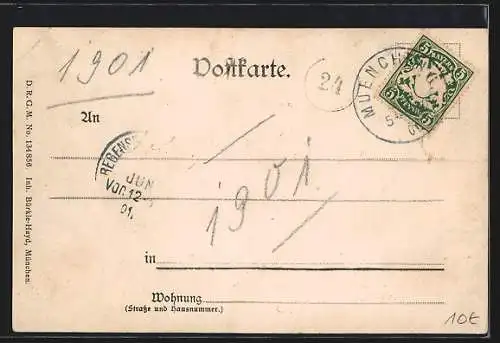 AK München, Denkmal Maximilian II. und Maximilianeum