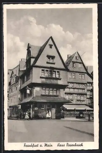 AK Frankfurt a. Main, Pension Haus Rosenbusch