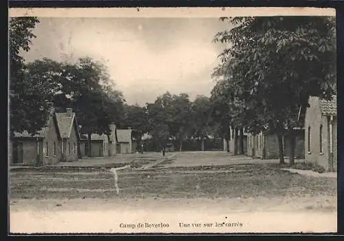 AK Camp de Beverloo, Une vue sur les carrés