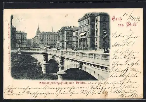 AK Wien, Schwarzenberg-Platz und Brücke