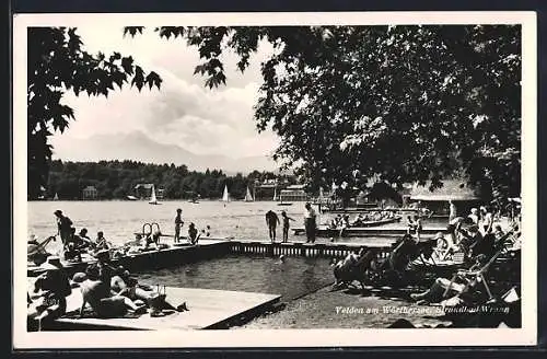 AK Velden am Wörthersee, Strandbad Wrann