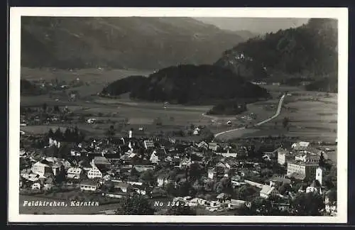 AK Feldkirchen /Kärnten, Ortsansicht aus der Vogelschau