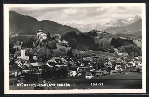 AK Neumarkt /Steiermark, Ortsansicht aus der Vogelschau