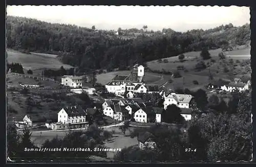 AK Nestelbach /Steiermark, Ortsansicht aus der Vogelschau