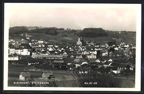 AK Gleisdorf /Steiermark, Ortsansicht aus der Vogelschau