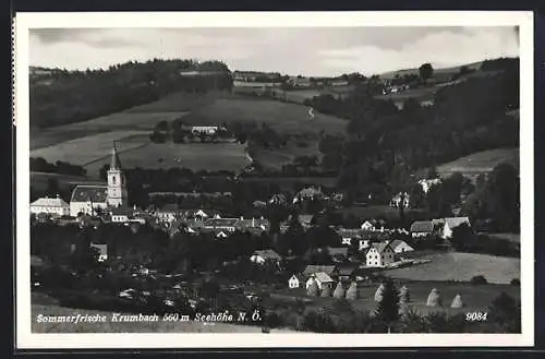 AK Krumbach /N.Ö., Ortsansicht mit Kirche