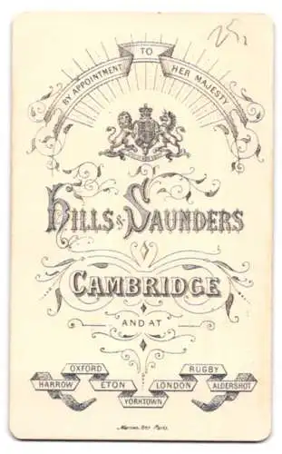 Fotografie Hills & Saunders, Cambridge, Porträt eines jungen Mannes