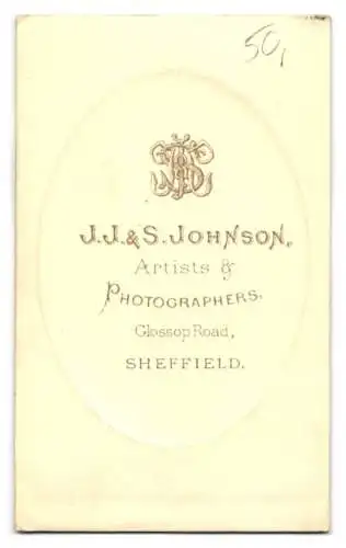 Fotografie J.J. & S. Johnson, Sheffield, Glossop Road, Porträt eines jungen Mädchens