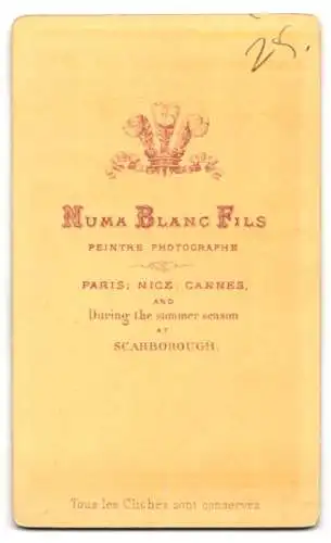 Fotografie Numa Blanc Fils, Paris, Porträt einer jungen Frau