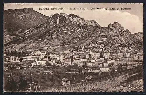 AK Serres /Htes-Alpes, Cote Ouest et Vallon de Saumane