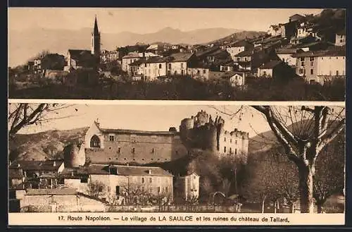 AK La Saulce, Le village et les ruines du chateau de Tallard