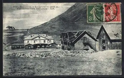 AK Dauphiné, Le Lauteret, Vue d`ensemble des hotels