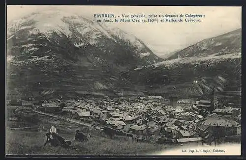 AK Embrun, Vue generale, prise au-dessous de Caleyères