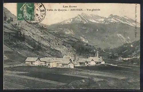 AK Arvieux /Alpes, Vue generale