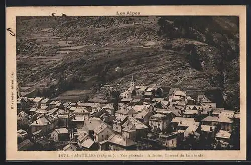 AK Aiguilles, Vue generale, A droite, Torrent du Lombarde