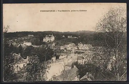 AK Pierrefonds, Vue Générale, prise du Chateau