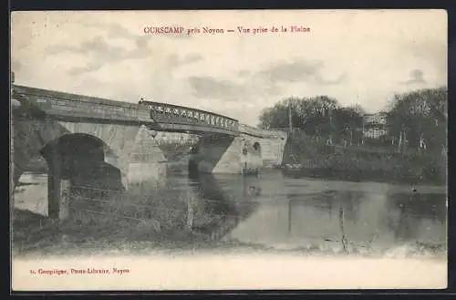 AK Ourscamp près Noyon, Vue prise de la Plaine