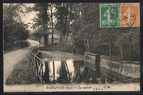 AK St-Sulpice, Le Lavoir, Waschstelle