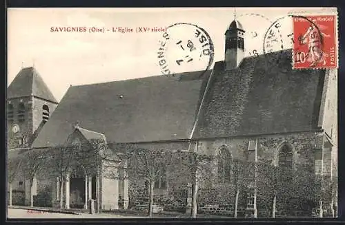 AK Savignies /Oise, L`Eglise