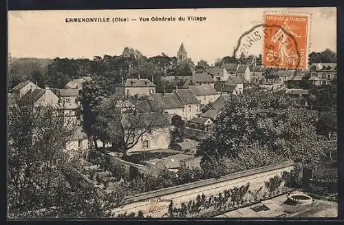 AK Ermenonville /Oise, Vue générale du Village