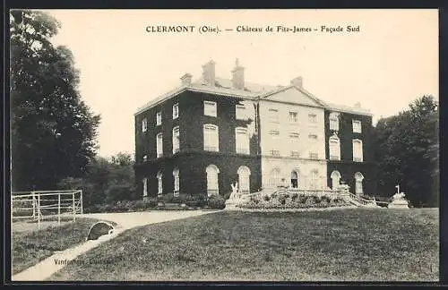 AK Clermont /Oise, Chateau de Fitz-James, Facade Sud