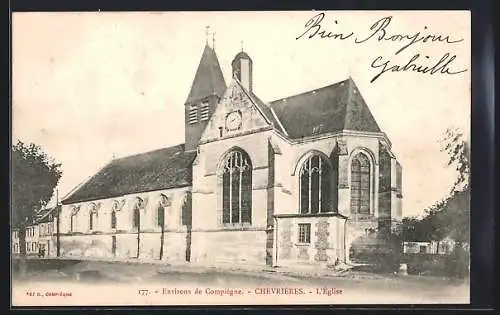 AK Chevrières, Environs de Compiègne, L`Eglise