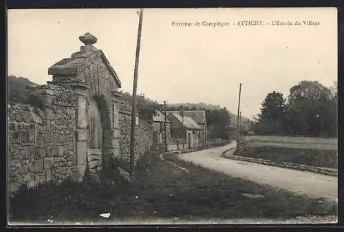 AK Attichy, L`Entrée du Village