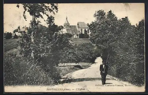 AK Bonvillers /Oise, L`Eglise