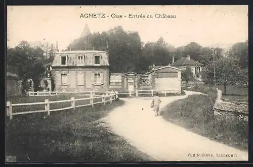 AK Agnetz /Oise, Entrée du Chateau