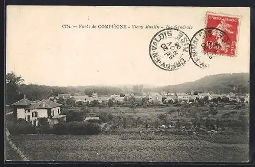 AK Compiègne, Vieux Moulin, Vue Générale