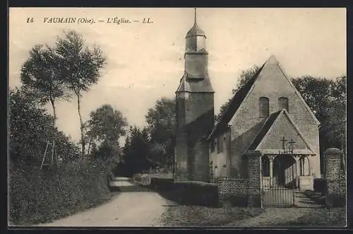 AK Vaumain /Oise, L`Église