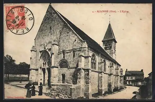 AK Allonne /Oise, L`Eglise