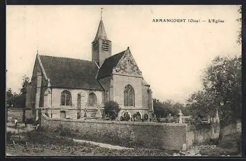 AK Armancourt /Oise, L`Eglise