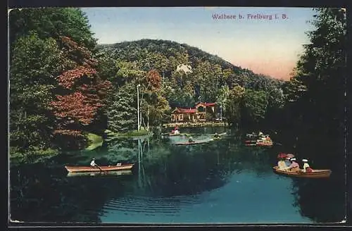 AK Waldsee / Freiburg, Gasthaus und Bootspartie